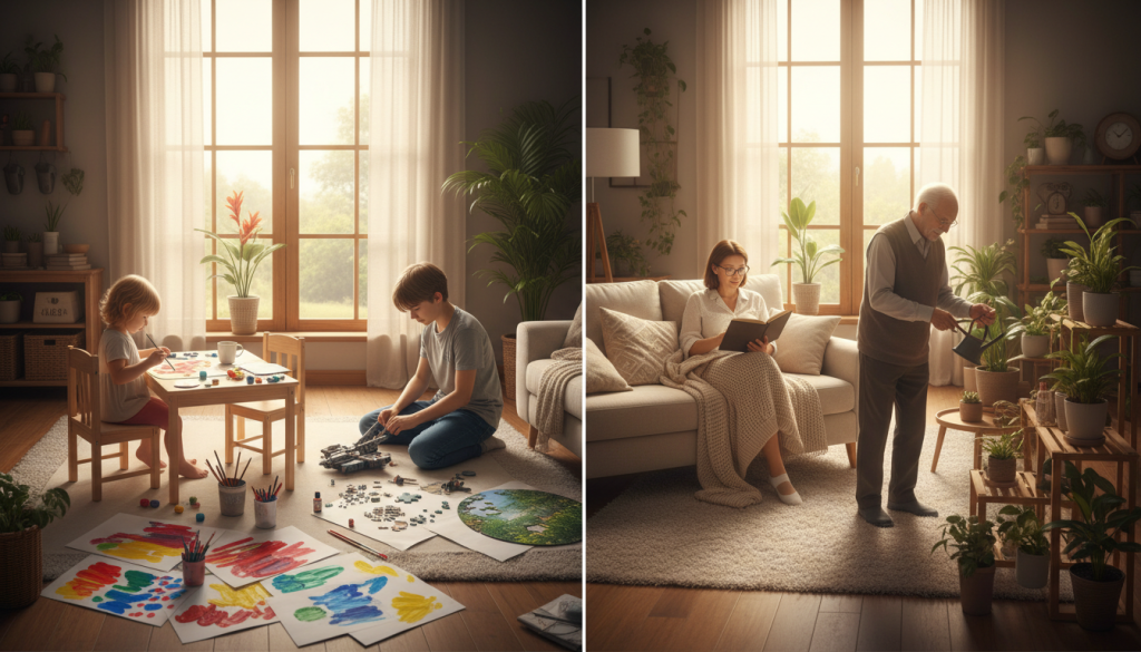 découvrez des activités adaptées à chaque tranche d'âge pour vaincre l'ennui à la maison et rendre vos journées plus agréables et productives.