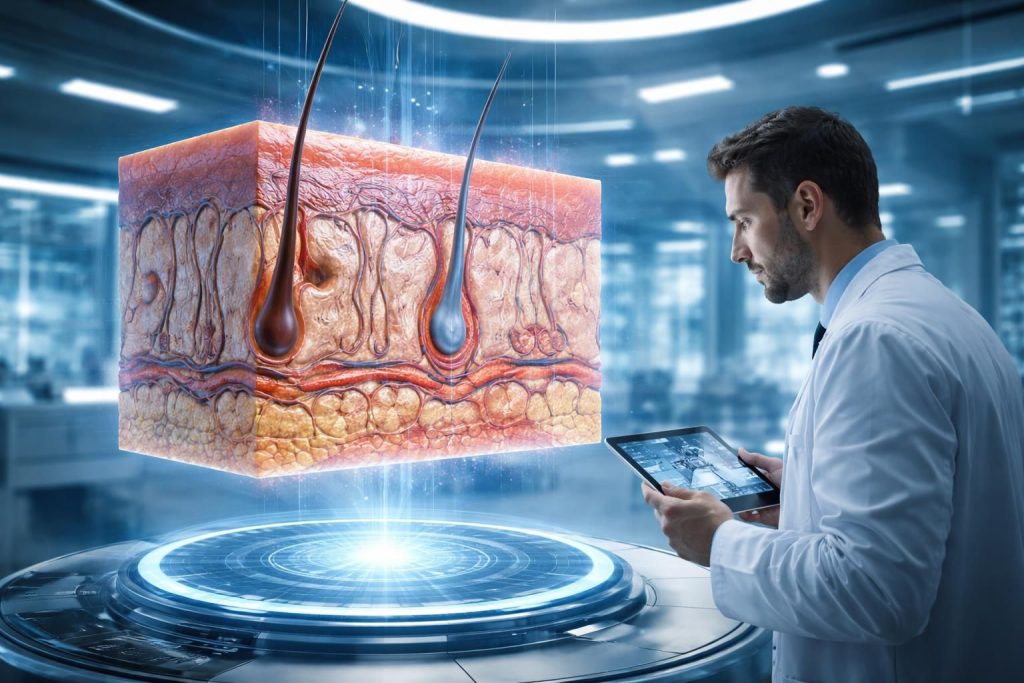 découvrez pourquoi la visualisation 3d de la peau révolutionne la compréhension et le diagnostic en dermatologie, offrant une analyse détaillée pour une meilleure santé cutanée.